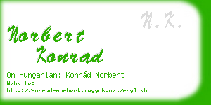 norbert konrad business card